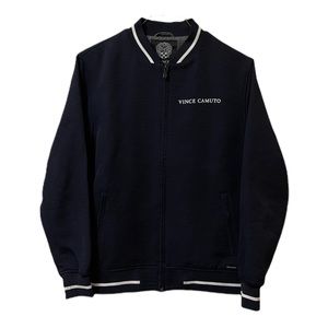 Men’s Navy Baseball Jacket, VINCE CAMUTO Size -L .